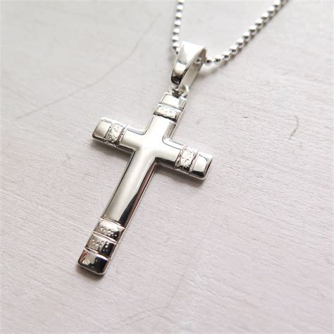 gucci brooch mens necklaces|designer cross necklace for men.